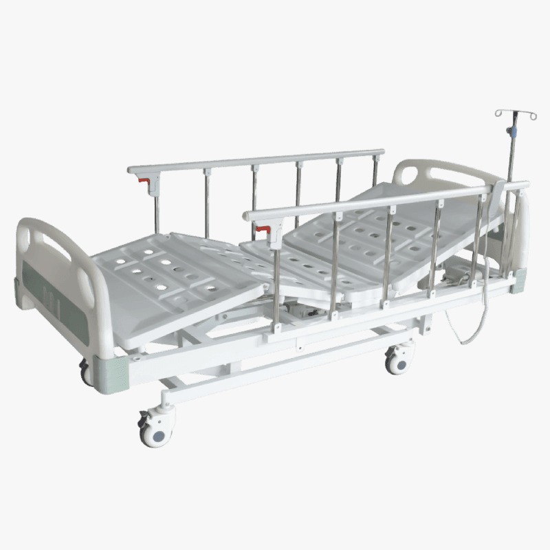 Cama eléctrica de 3 funciones barandas en aluminio